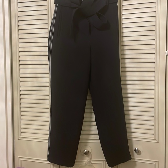 Wilfred black dress pants with white piping.Looks great for work or evening out. - Picture 1 of 4